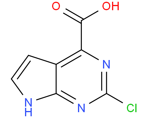 2-氯-7H-吡咯并[2,3-d]嘧啶-4-羧酸