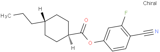 反式-4-丙基-环己烷羧酸 4-氰基-3-氟苯基酯