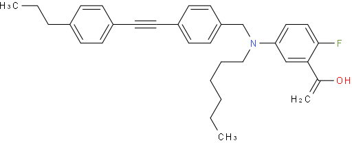 2-氟-5-[(己基)[4-[(4-丙基苯基)乙炔基]苄基]氨基]苯甲酸