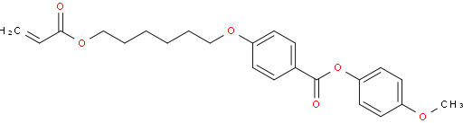 4-[[6-[(1-氧代-2-丙烯基)氧基]己基]氧基]苯甲酸 4-甲氧基苯基酯