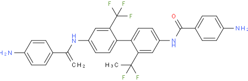 N,N'-(2,2'-双(三氟甲基)-[1,1'-二联苯基]-4,4'-二基)双(4-氨基苯甲酰胺)