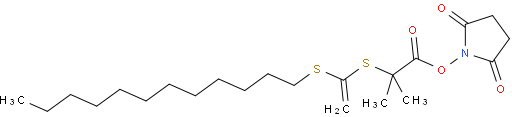 2,5-二氧代吡咯烷-1-基2-(((十二烷硫基)硫代羰基)硫基)-2-甲基丙酸酯