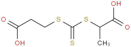 3-((((1-甲酸基乙基)硫代)硫代甲酰)硫代)丙酸