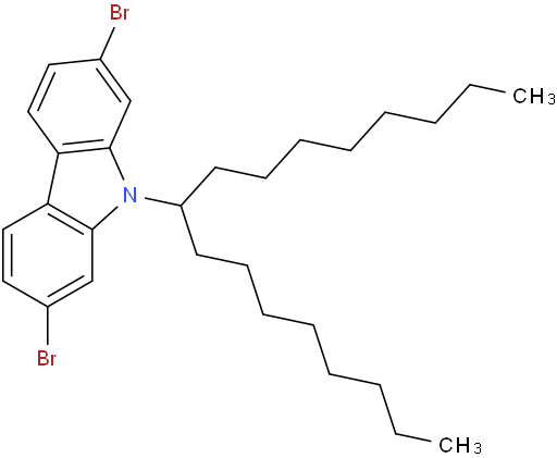 2,7-二溴-9-(十七烷-9-基)-9H-咔唑