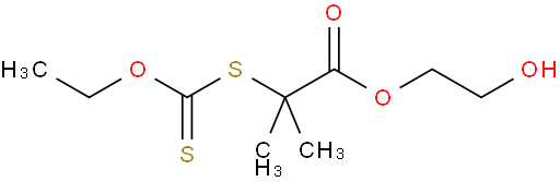 2-(乙氧基羰基硫基)-2-甲基丙酸2-羟基乙酯