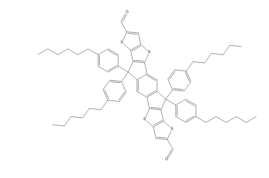 四(对己基苯)-引达省并二并二噻吩-双醛