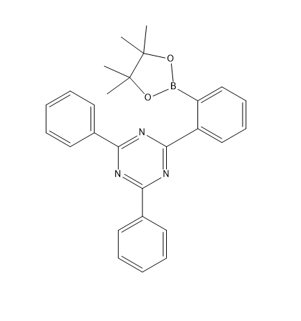 2,4-二苯基-6-（2-（4,4,5,5-四甲基-1,3,2-二氧硼杂环戊烷-2-基）苯基）-1,3,5-三嗪