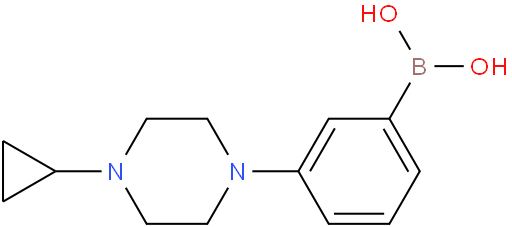 B-[3-（4-环丙基-1-哌嗪基）苯基]硼酸