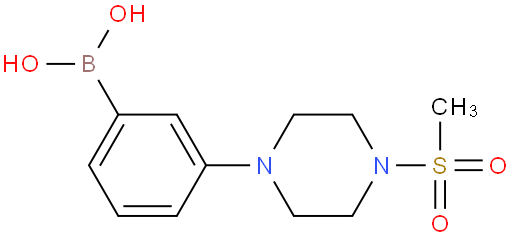 B-[3-[4-（甲磺酰基）-1-哌嗪基]苯基]硼酸