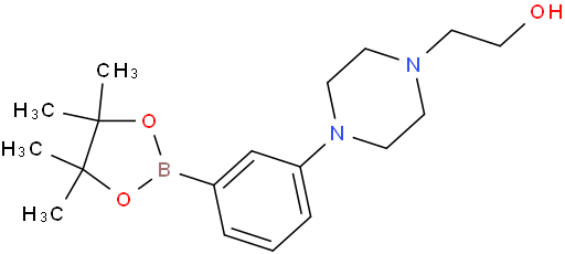 4-[3-（4,4,5,5-四甲基-1,3,2-二氧硼杂环戊烷-2-基）苯基]-1-哌嗪乙醇