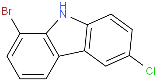 1-溴-6-氯-9H-咔唑