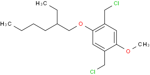 2,5-二(氯甲基)-1-甲氧基-4-(2-乙基己氧基)苯