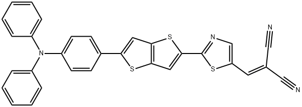 2-（（2-（5-（4-（二苯基氨基）苯基）噻吩并[3,2-b]噻吩-2-基）噻唑-5-基）亚甲基）丙二腈